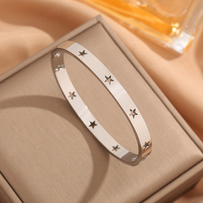 Bracelete Dourado Estrelas – foto 3