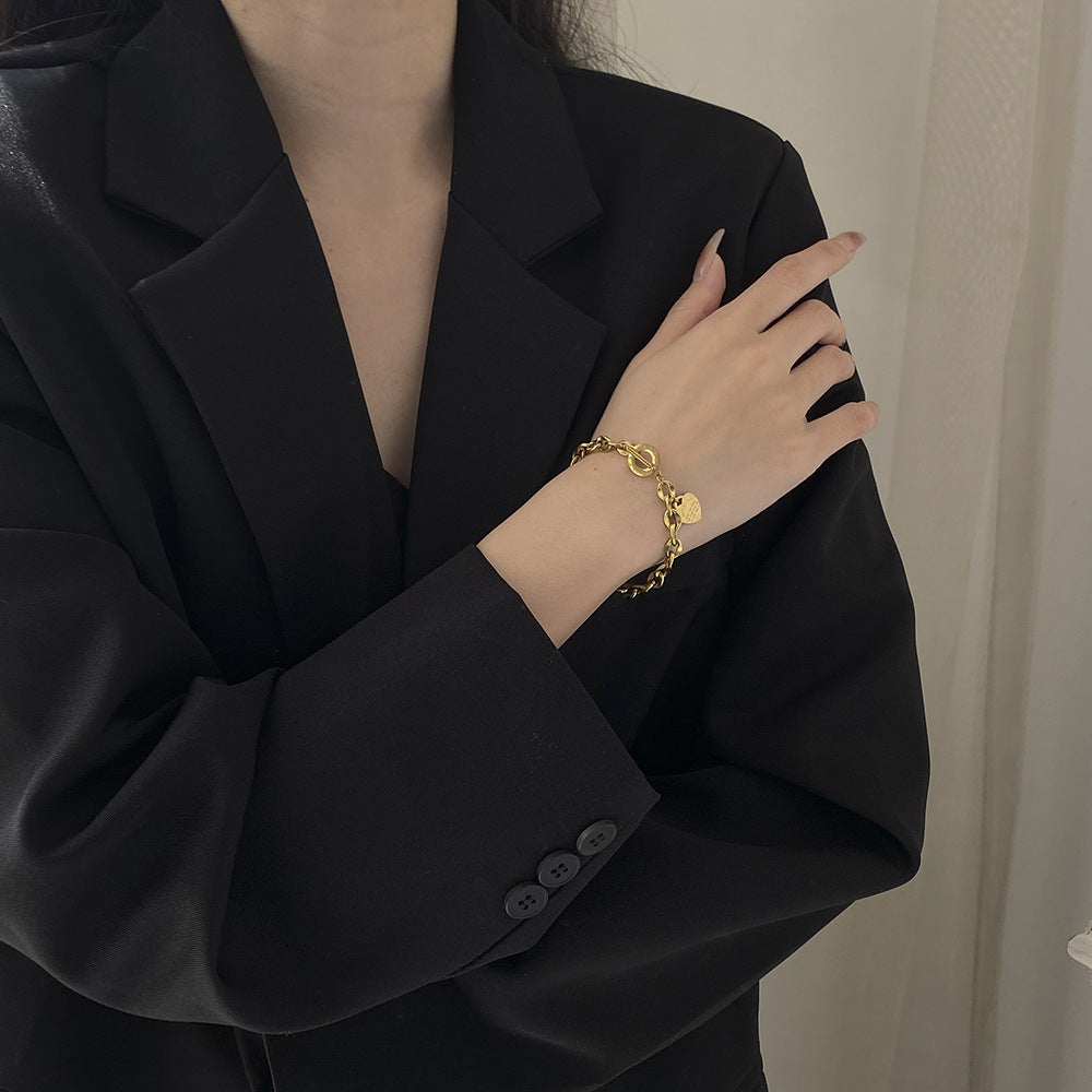 Pulseira Coração com Fecho T – foto 4