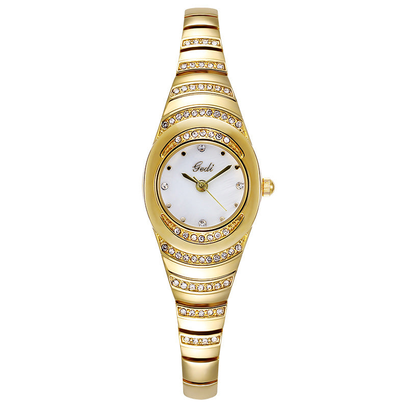 Relógio Feminino Fino com Strass Vintage – foto 5