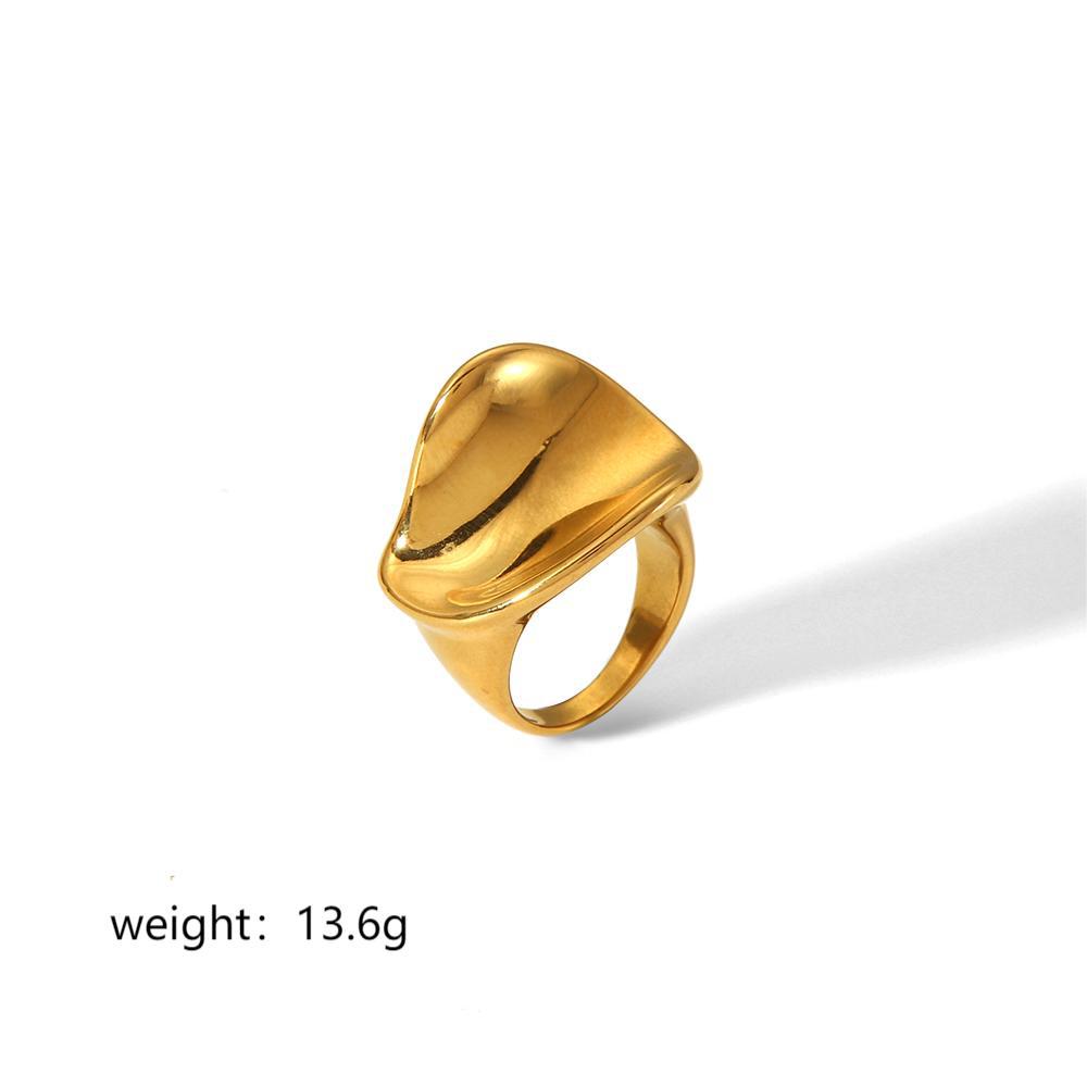 Anel Dourado Statement – Laço e Modelos Orgânicos – foto 9