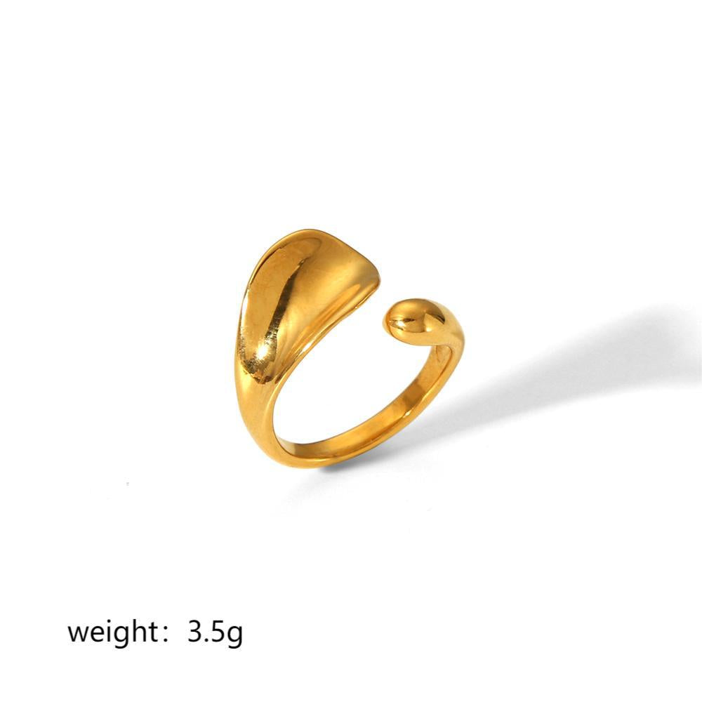 Anel Dourado Statement – Laço e Modelos Orgânicos – foto 6