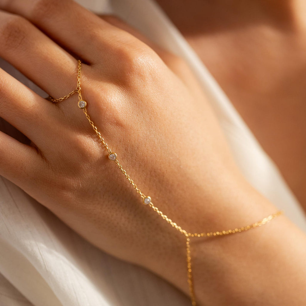 Pulseira de Mão com Anel – foto 4