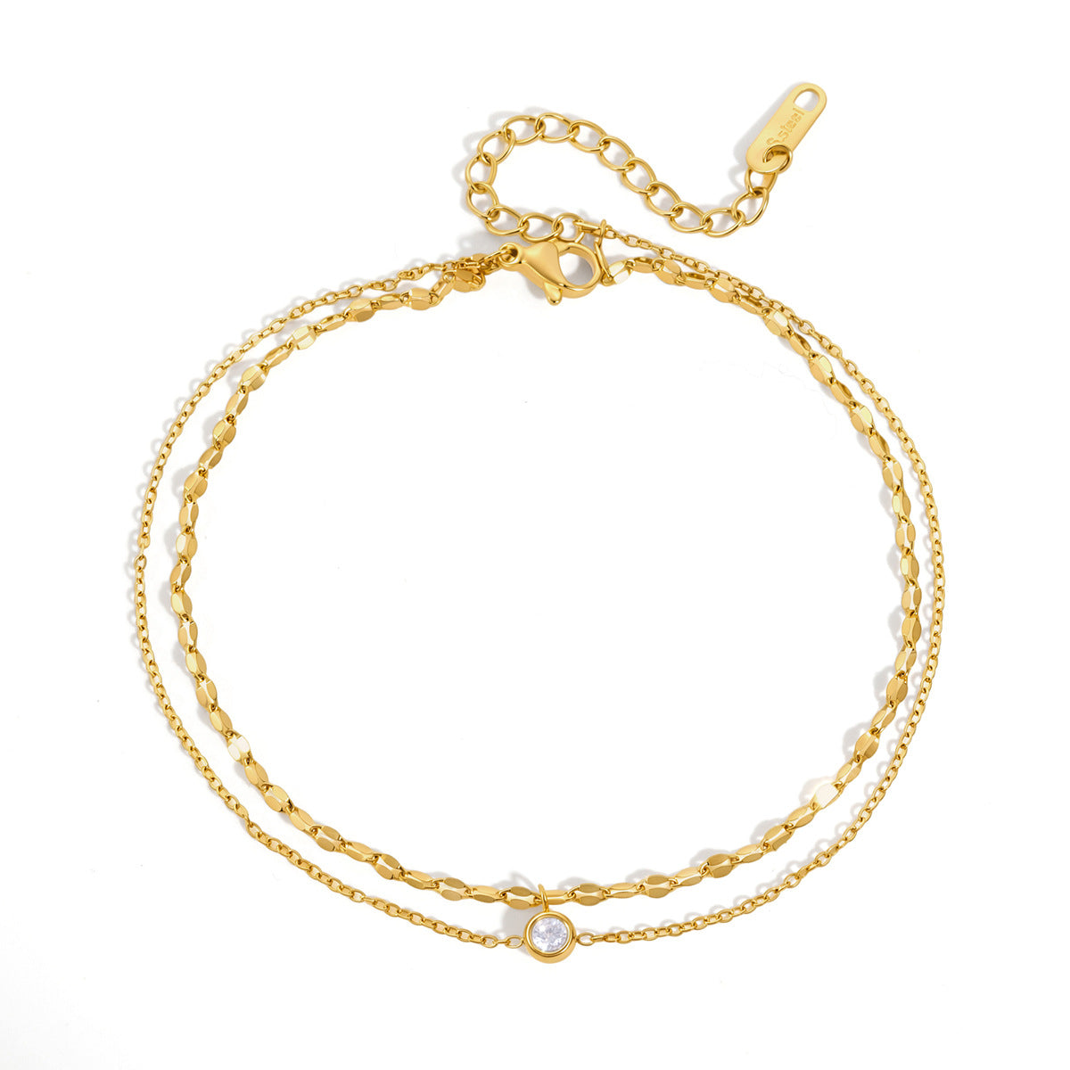 Tornozeleira Dupla com Zircónia – foto 5