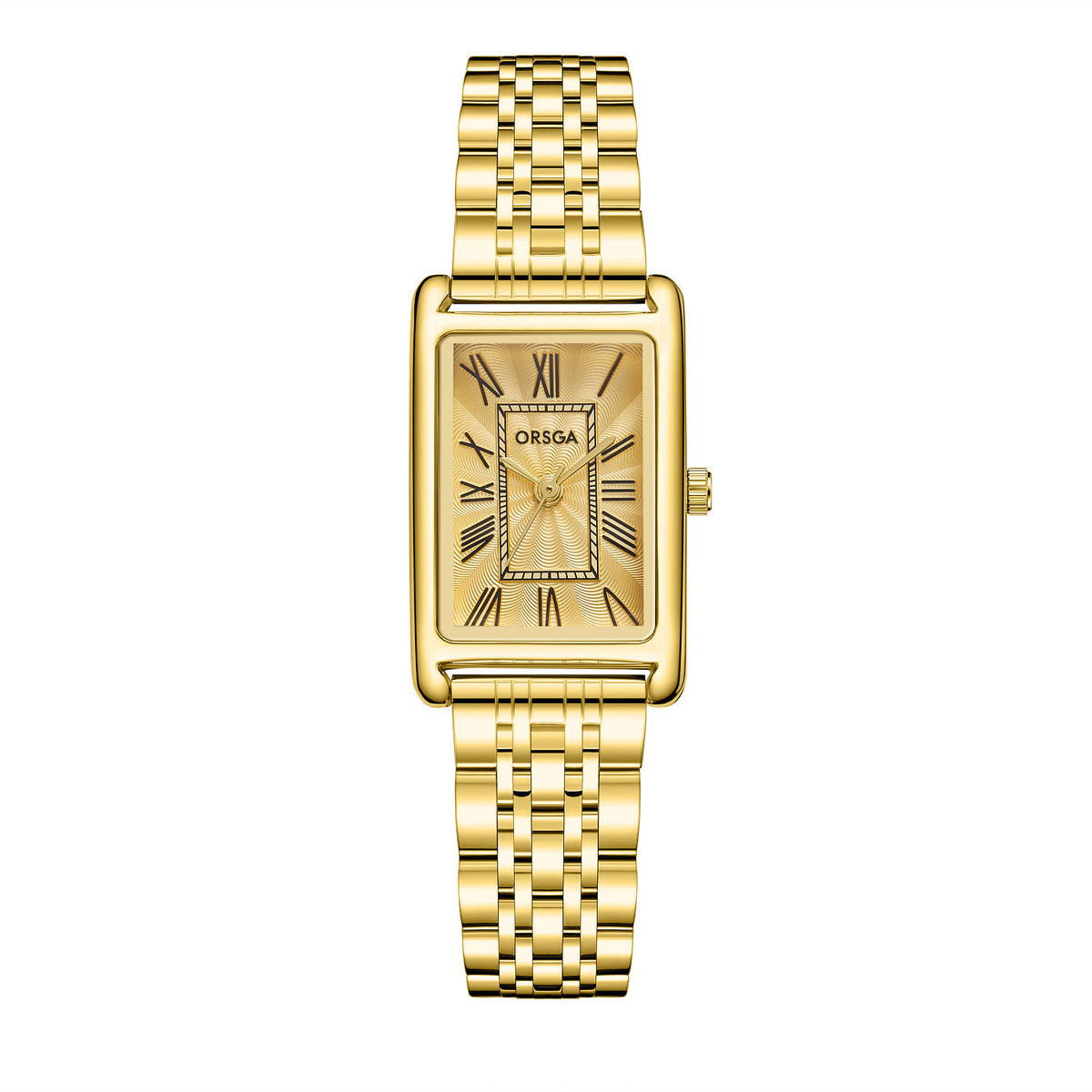 Relógio Quadrado Dourado Feminino – foto 4
