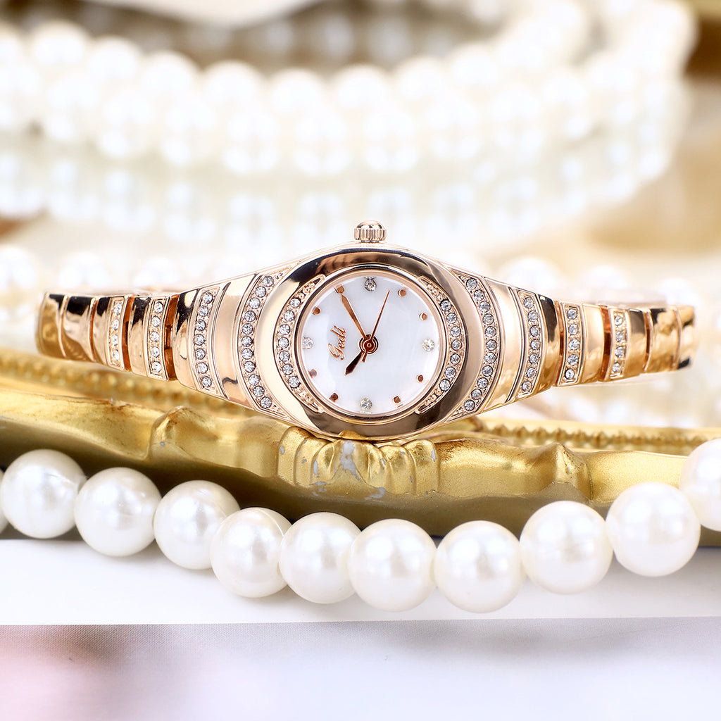 Relógio Feminino Fino com Strass Vintage – Atelier 21