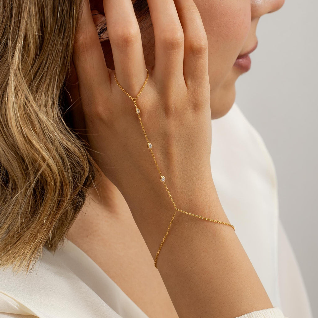 Pulseira de Mão com Anel – foto 2