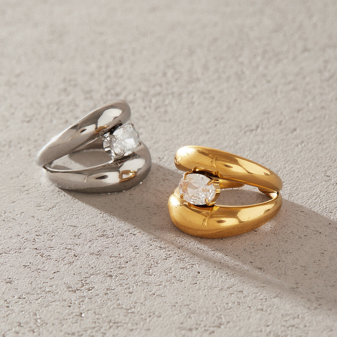 Anel Duas Camadas com Zircónia – Atelier 21