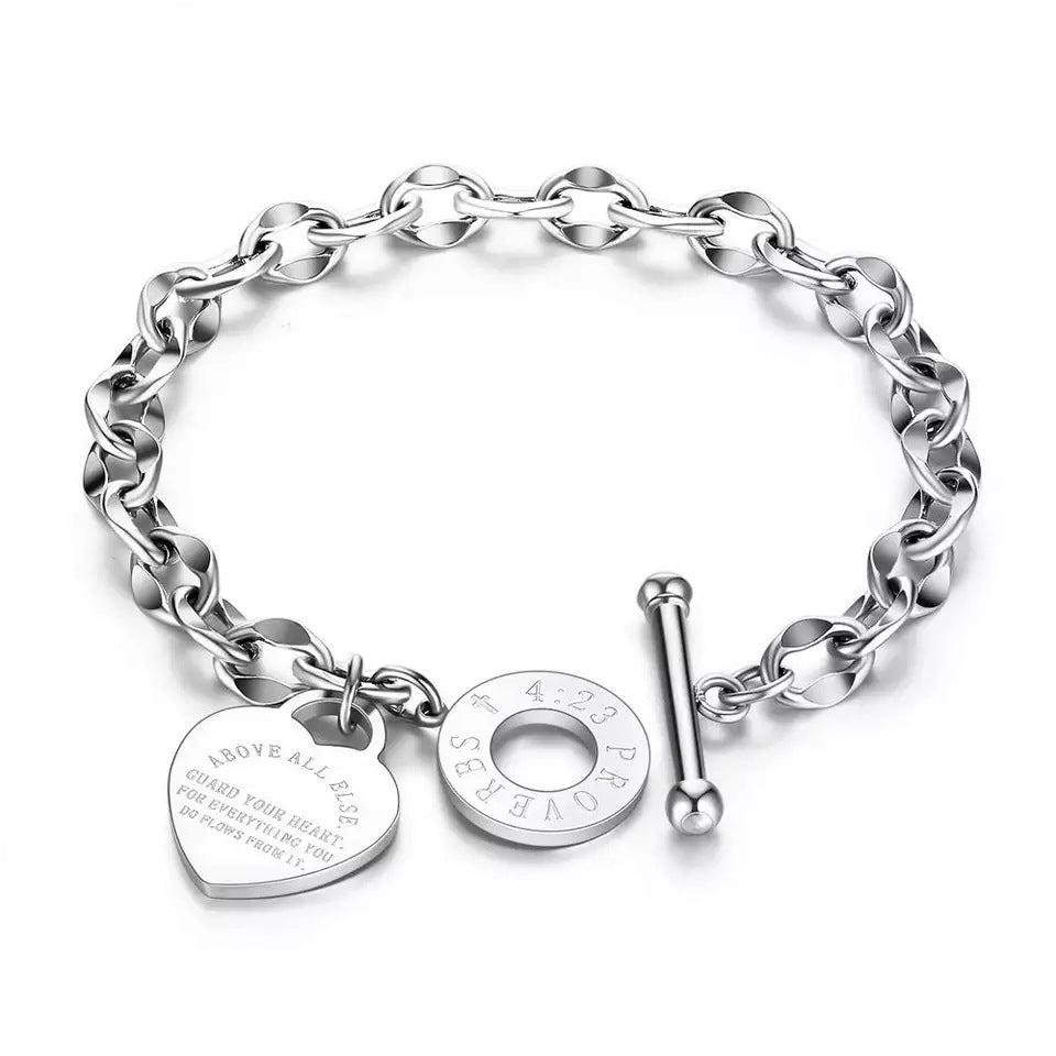Pulseira Coração com Fecho T – foto 8