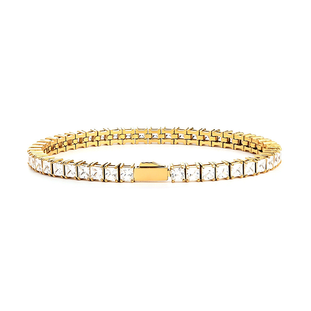 Pulseira Ténis com Zircónias em Aço – foto 6