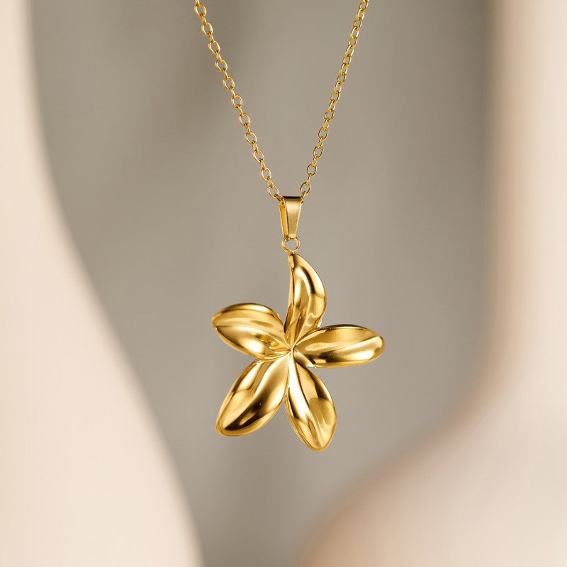 Colar Dourado com Pendente (Flores, Corações, Sol) – foto 5