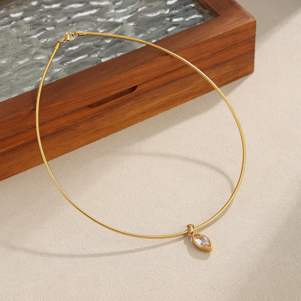 Colar Gota com Zircónia – foto 4