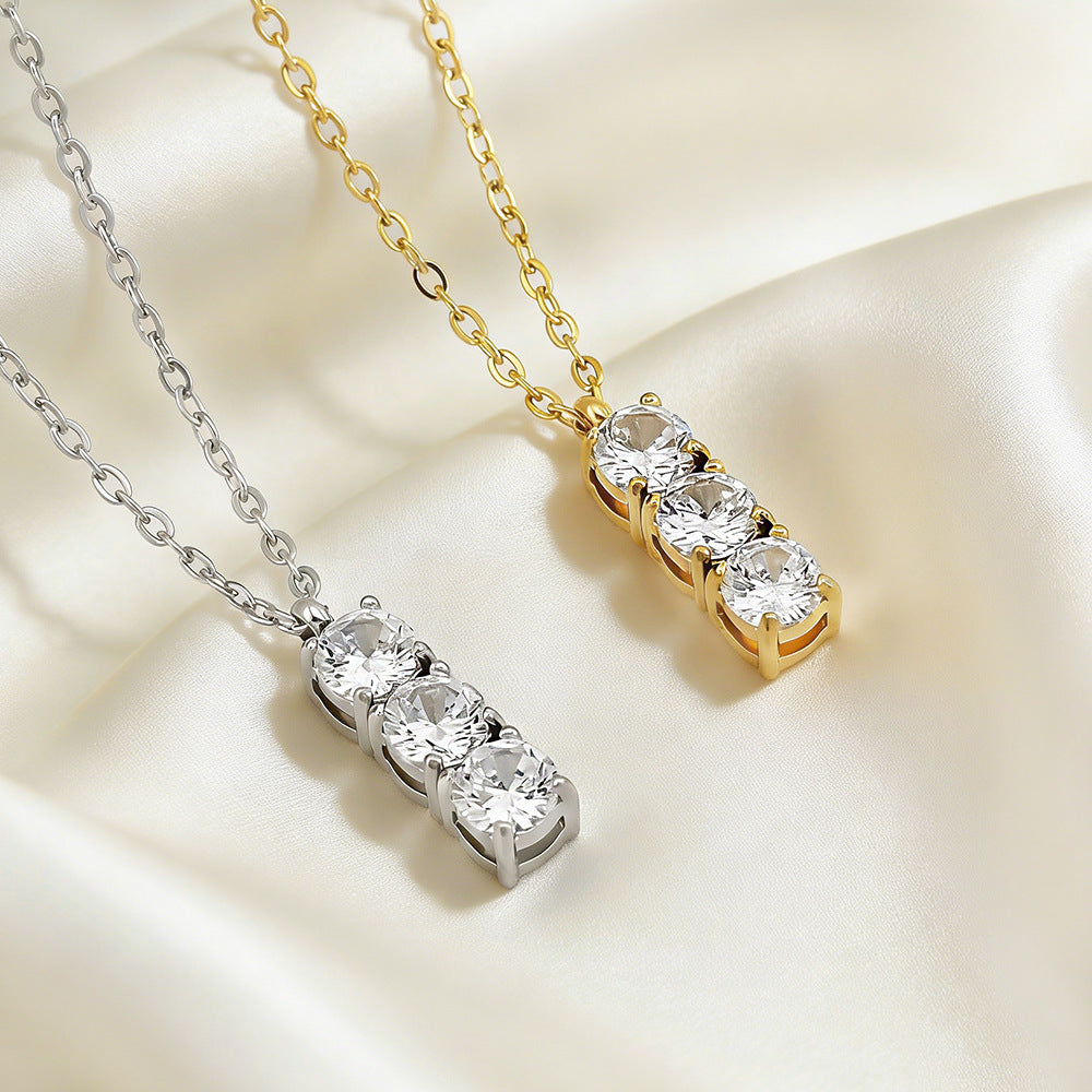 Conjunto Colar e Brincos com Zircónias – foto 3