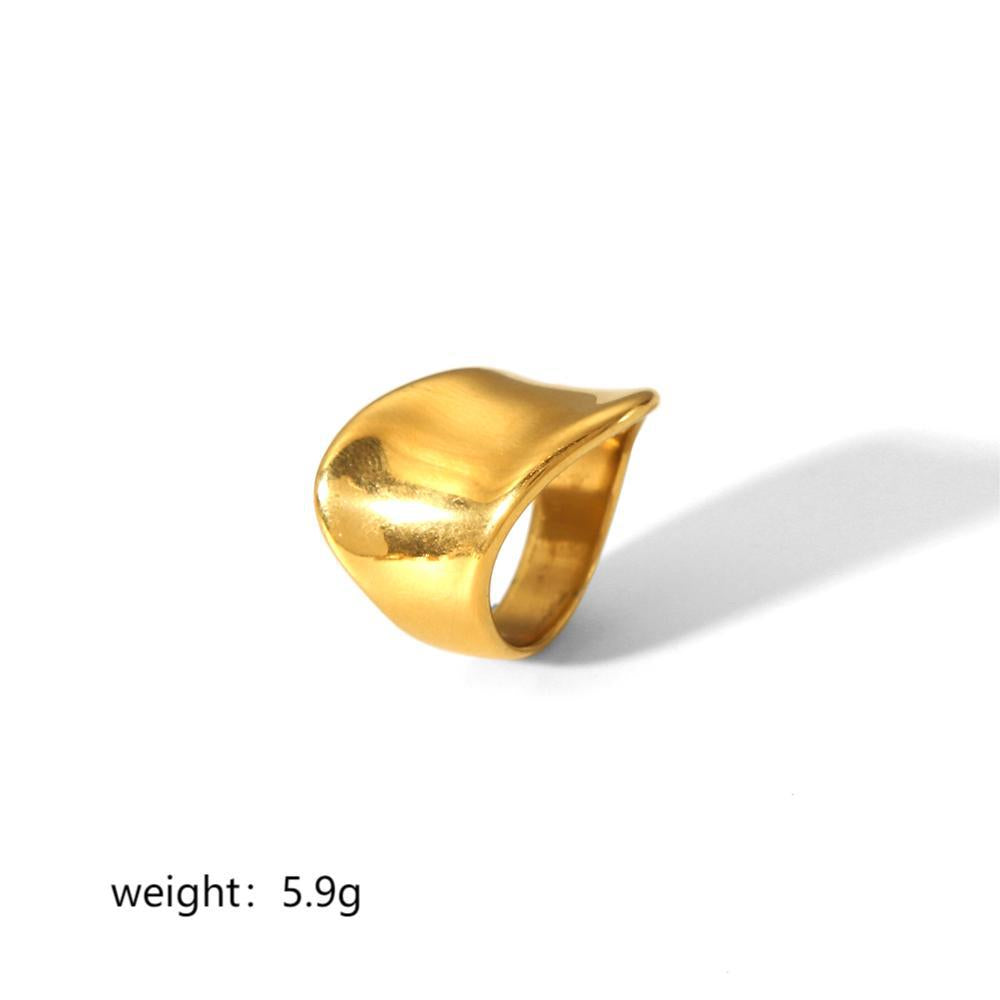 Anel Dourado Statement – Laço e Modelos Orgânicos – foto 11