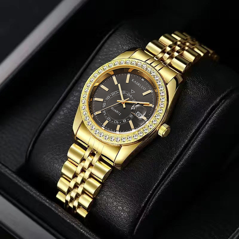 Relógio Feminino com Strass e Calendário – foto 2