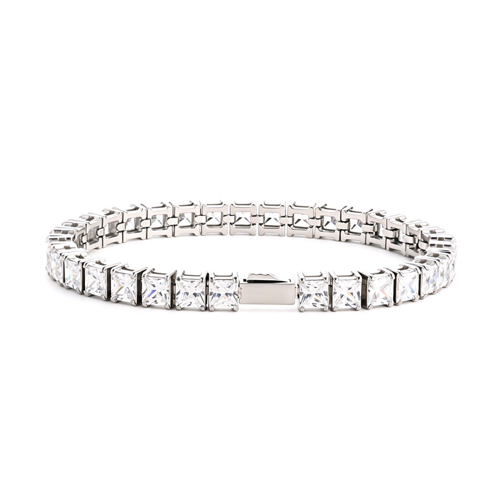 Pulseira Ténis com Zircónias em Aço – foto 5