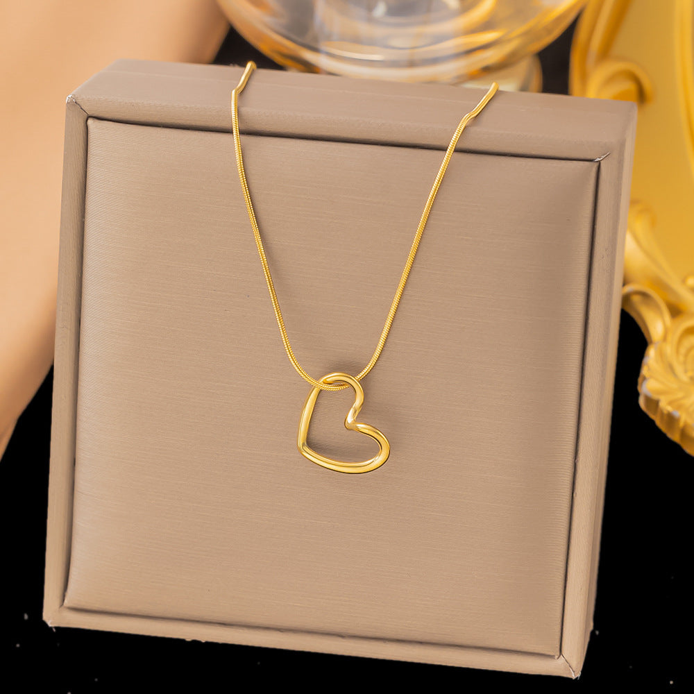 Colar Coração Dourado – foto 8
