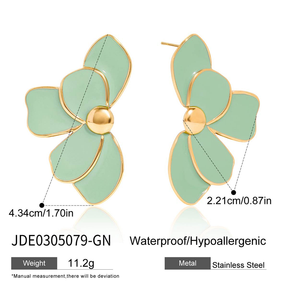 Brincos Flor Esmaltada – foto 8
