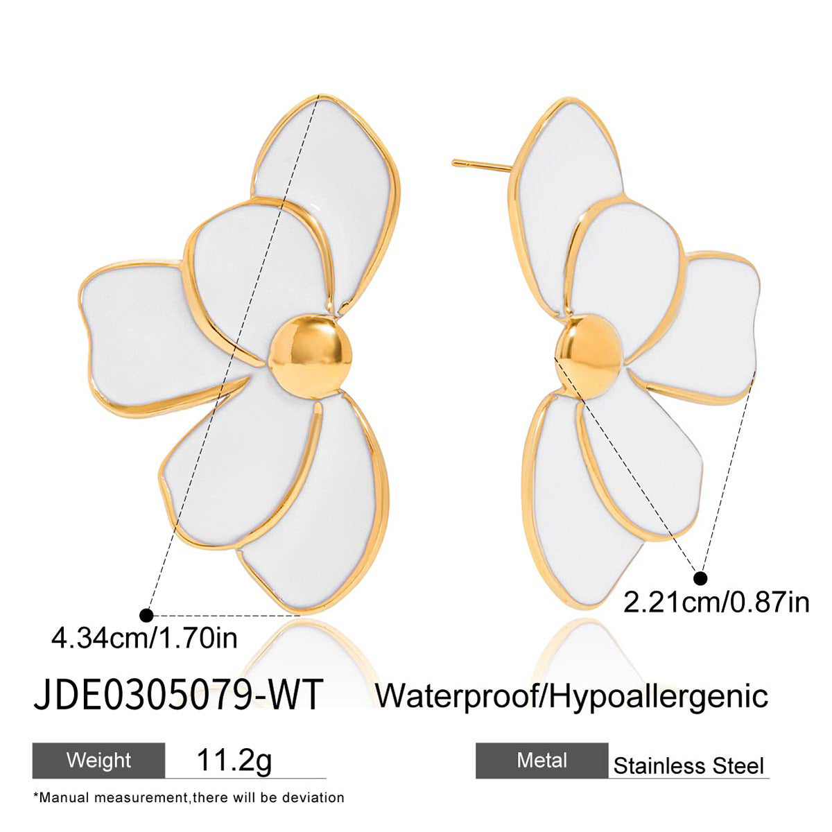 Brincos Flor Esmaltada – foto 7