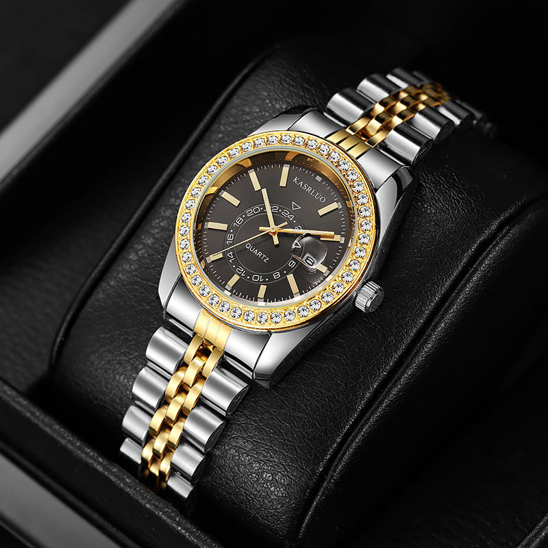 Relógio Feminino com Strass e Calendário – foto 7