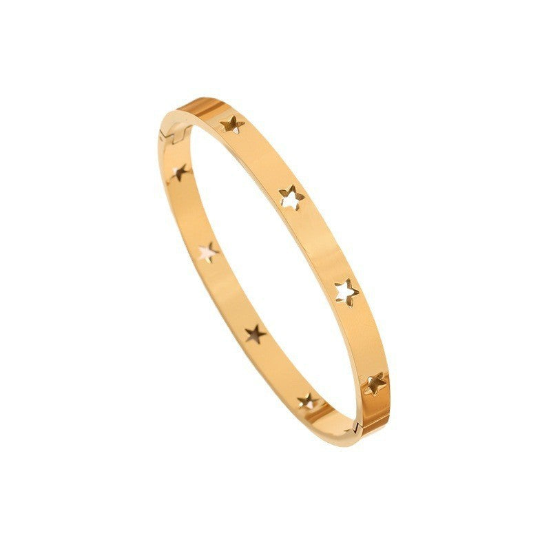 Bracelete Dourado Estrelas – foto 5