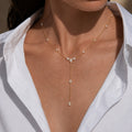 Colar em Y Dourado com Zircónias – foto 6