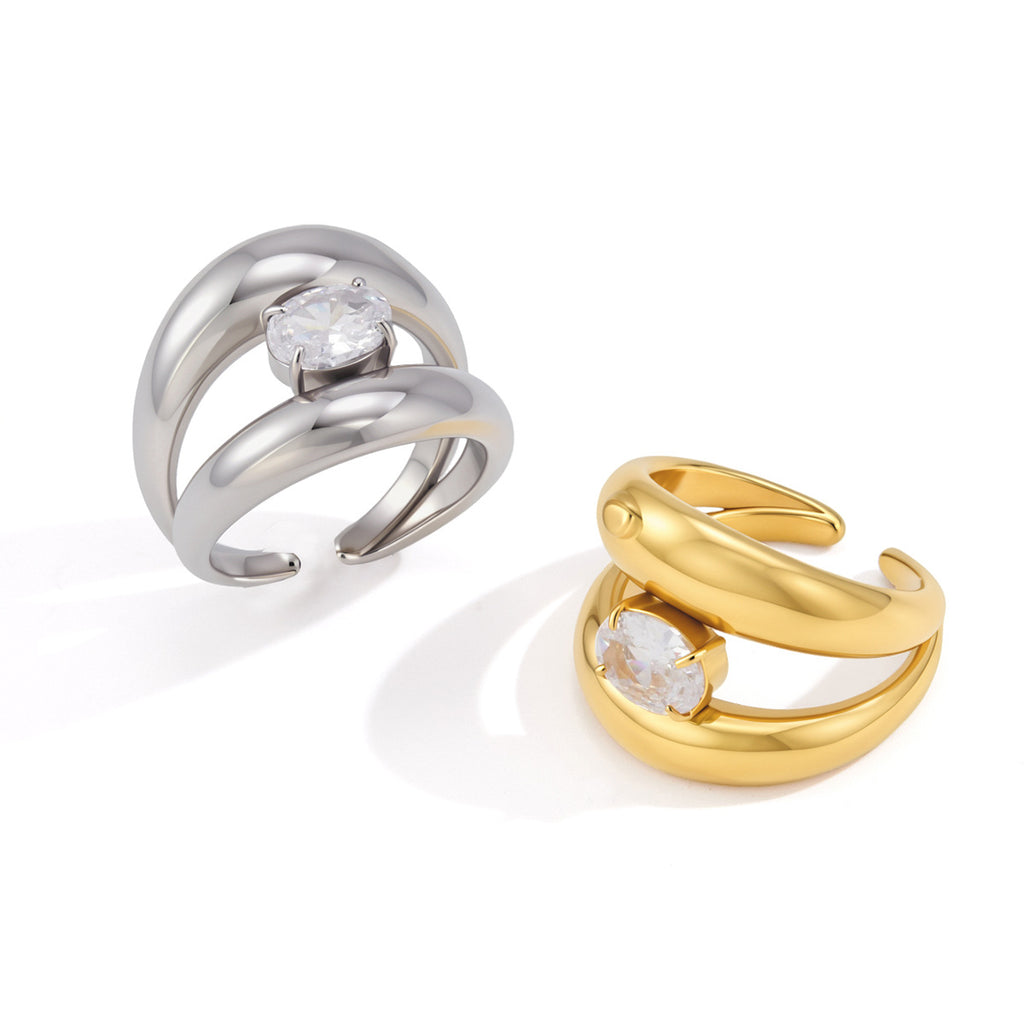 Anel Duas Camadas com Zircónia – foto 5