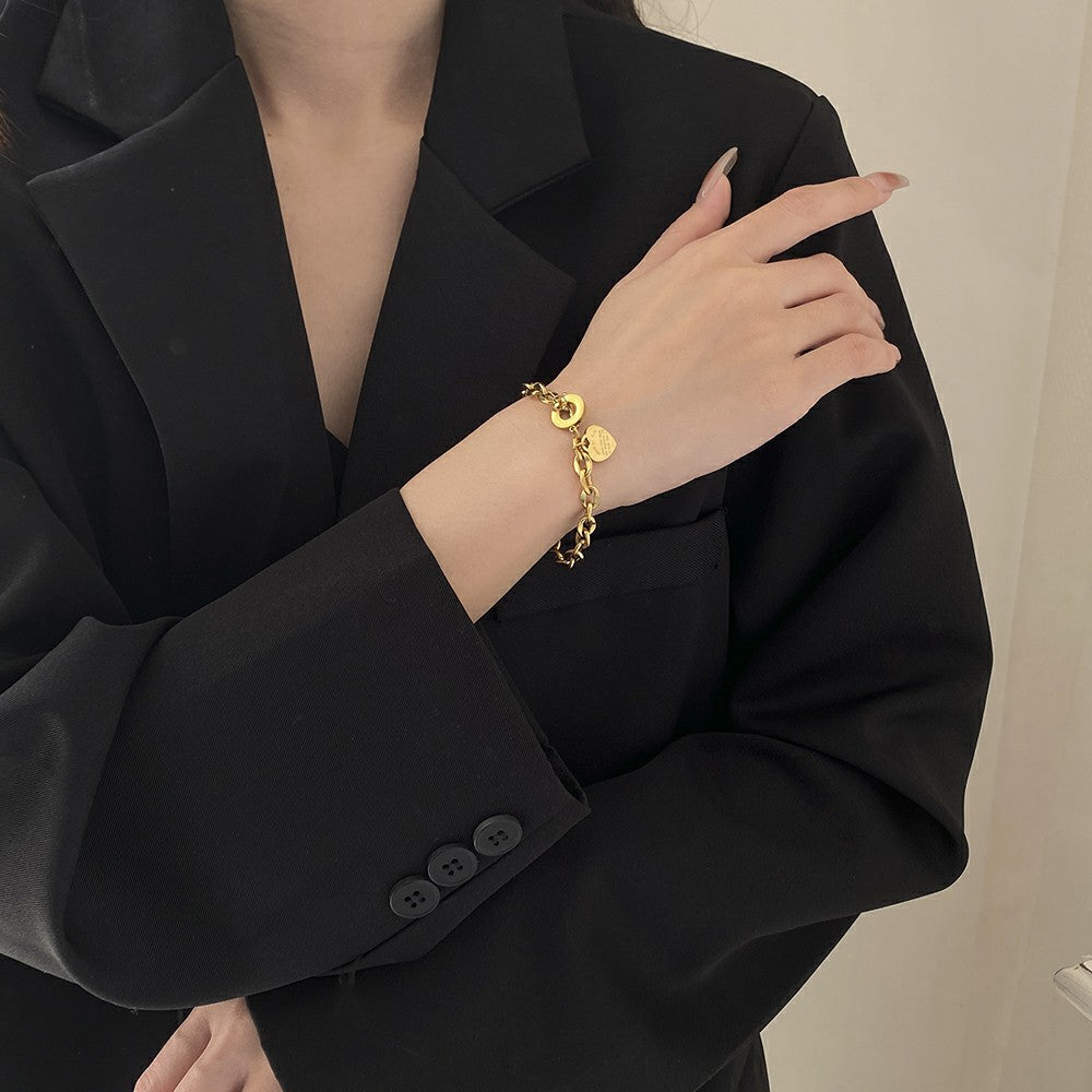 Pulseira Coração com Fecho T – foto 3