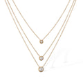 Colar 3 Camadas Dourado com Zircónias – foto 6