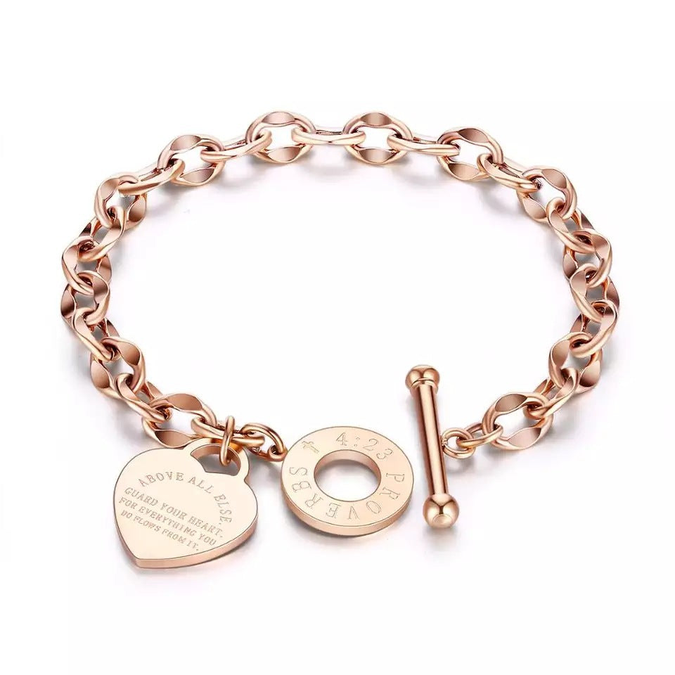 Pulseira Coração com Fecho T – foto 6