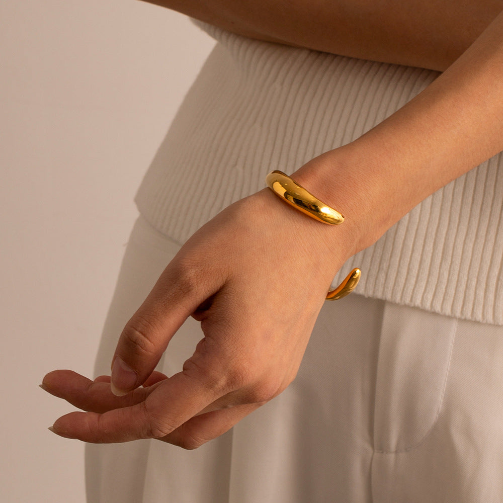 Bracelete Aberto com Pérolas – foto 3