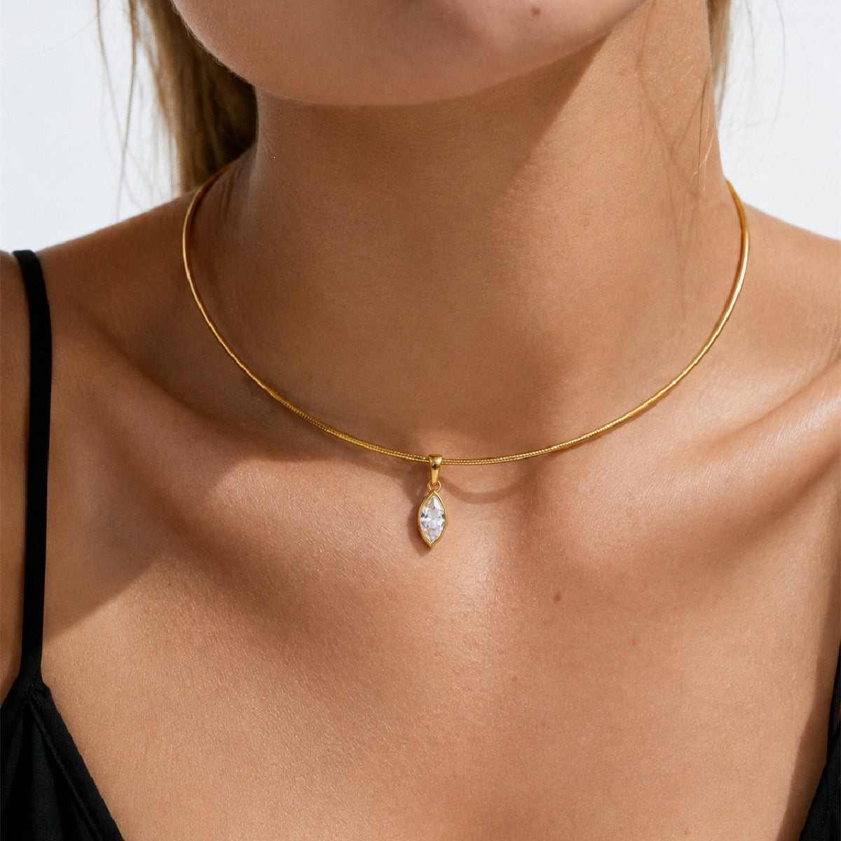 Colar Gota com Zircónia – foto 3