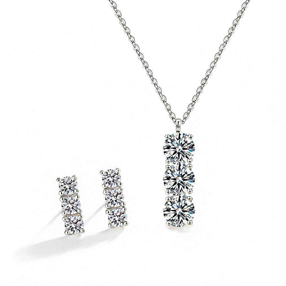 Conjunto Colar e Brincos com Zircónias – foto 9